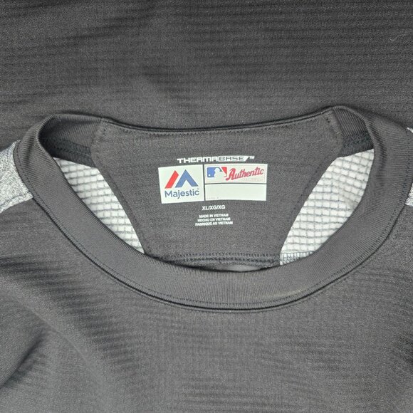 Colorado Rockies Majestic Therma Base Authentic MLB Pullover Sweatshirt XL Black - Picture 5 of 9